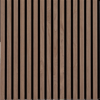 Acoustic panel - Dark walnut 60 x 240 cm