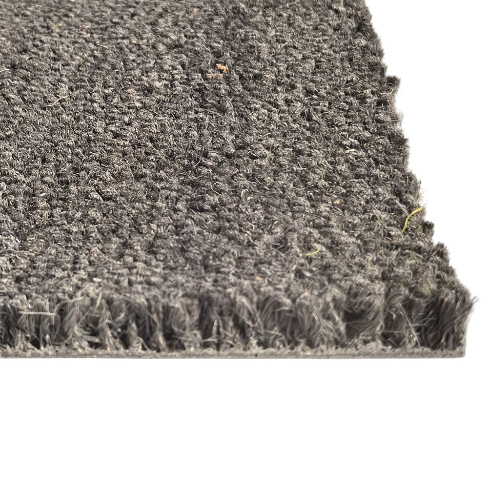 Grey coconut mat cut to size