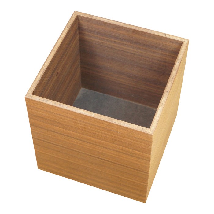 Wooden box in dark bamboo 15 mm | Wooden shelf made to your measurements